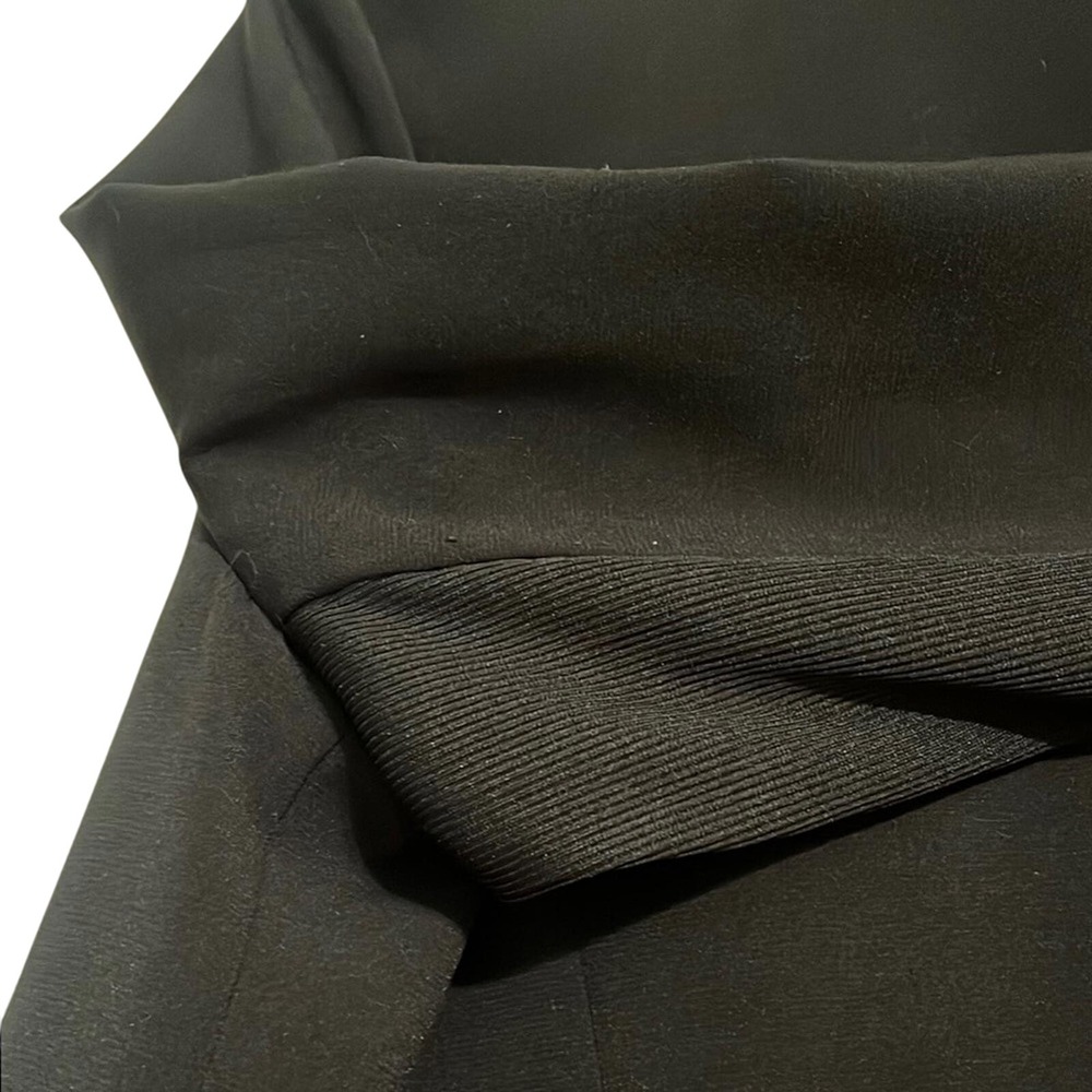 H by Halston Open Front Black Blazer Minimalist Shawl Career Capsule Wardrobe - Picture 5 of 7